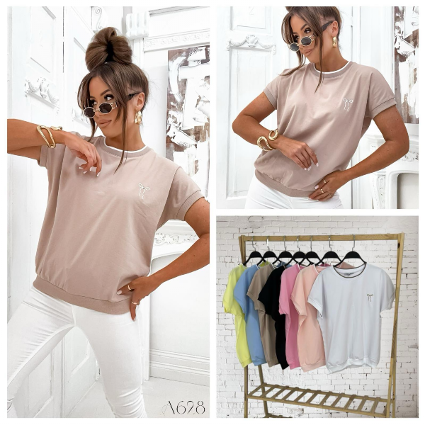 Bluzki damskie Roz Standard, Mix Kolor Paczka 10 szt